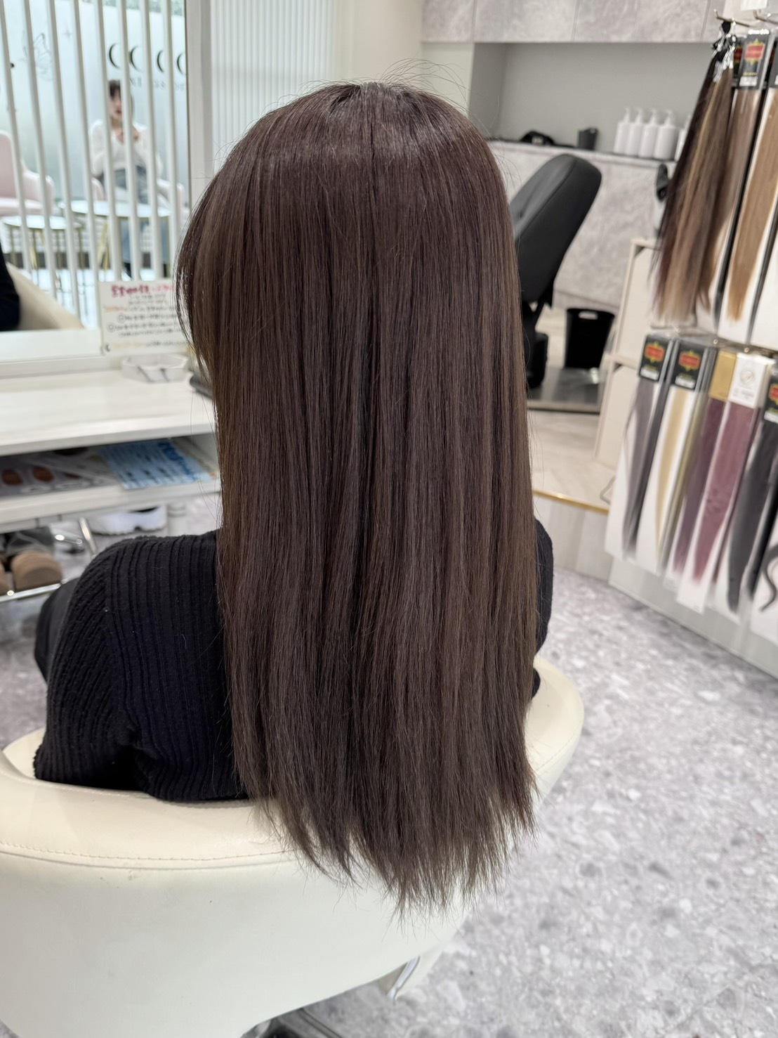 施術前のヘアスタイル