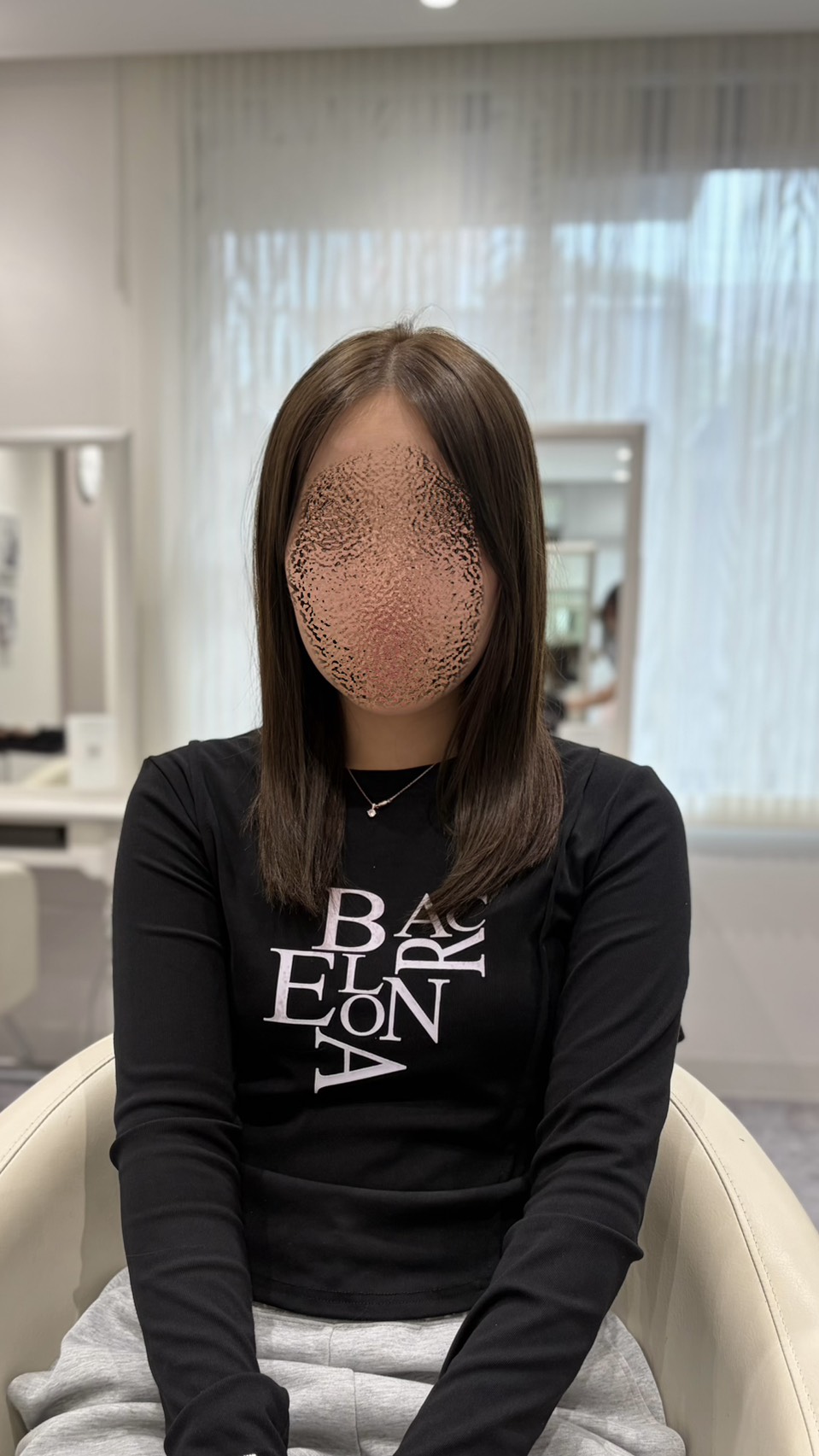施術前のヘアスタイル