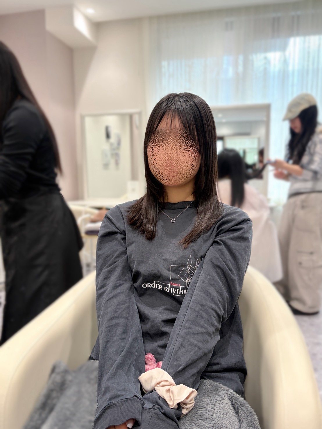 施術前のヘアスタイル