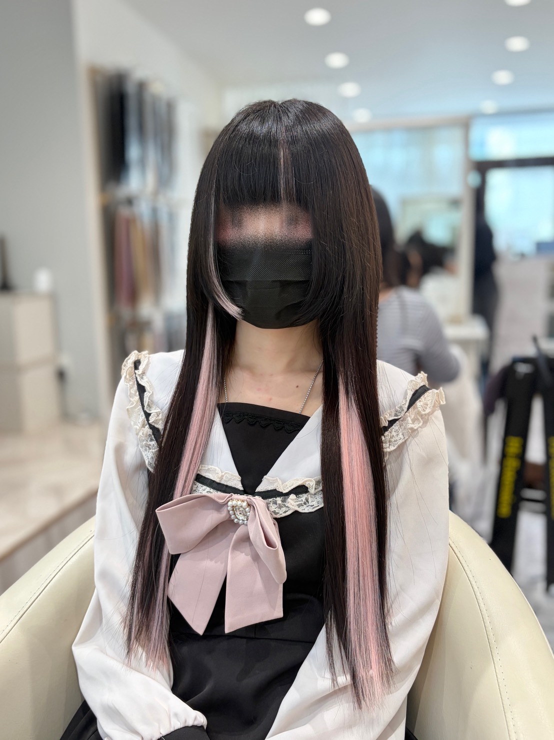 施術後のヘアスタイル