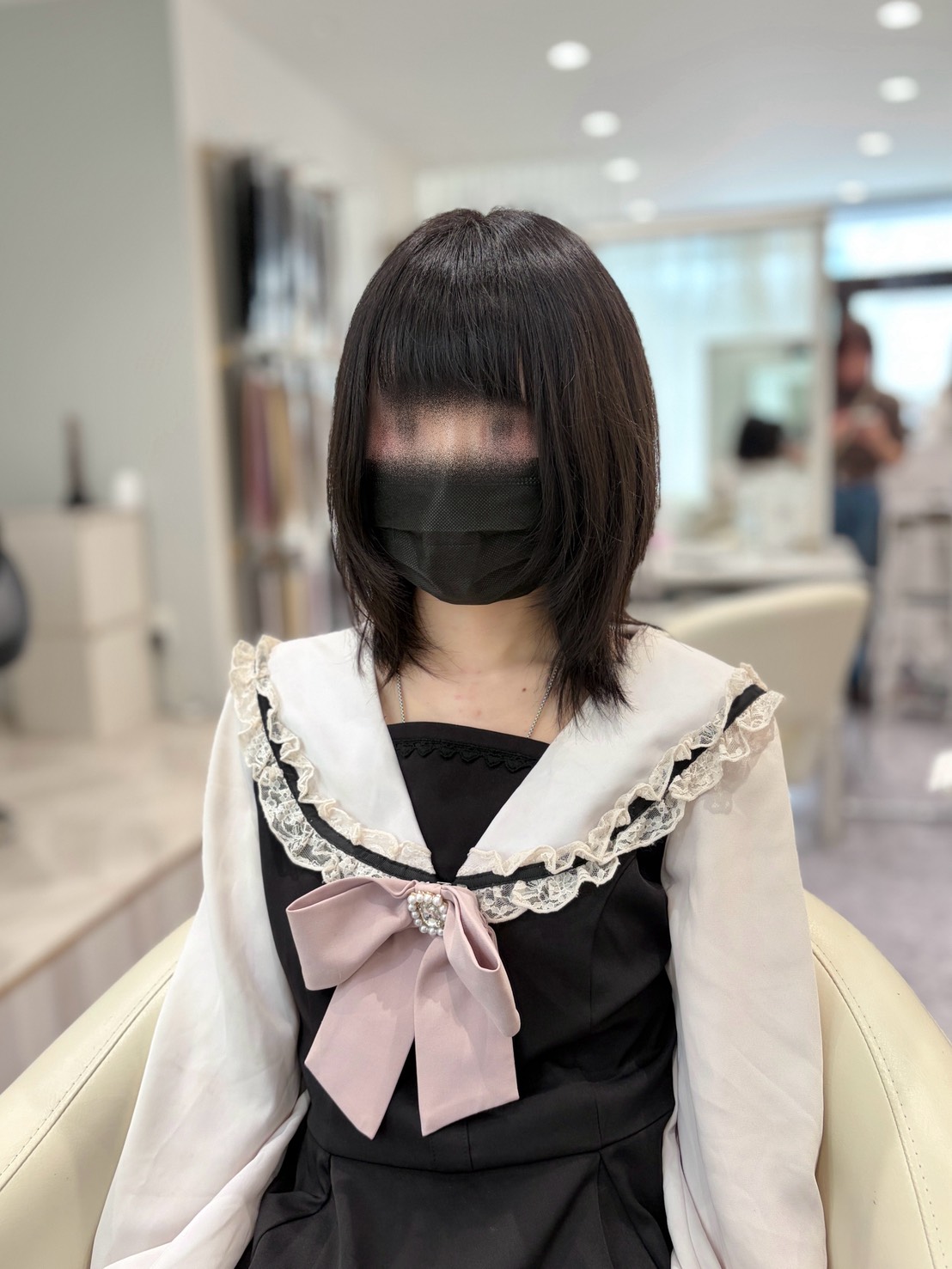 施術前のヘアスタイル