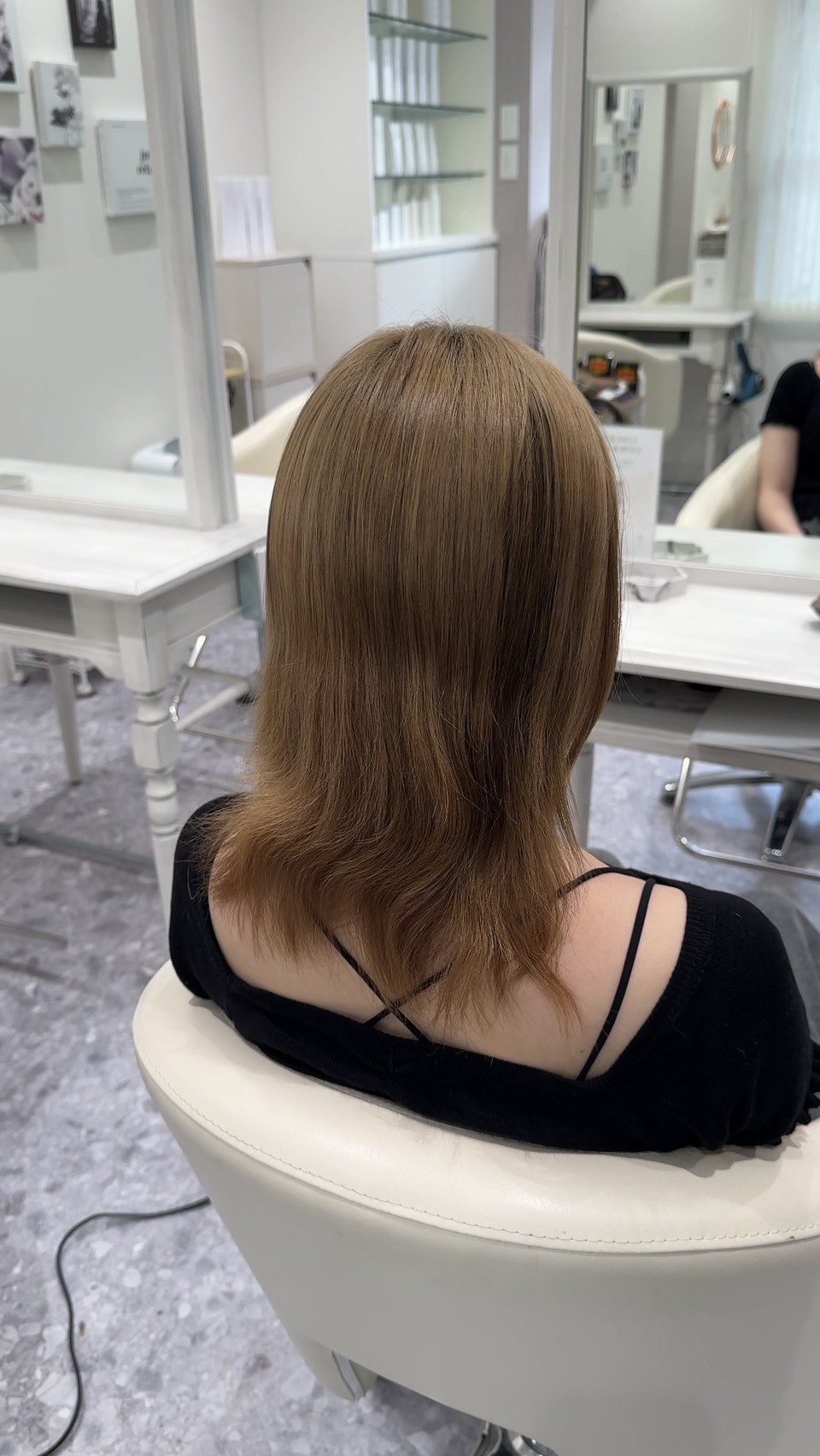 施術前のヘアスタイル