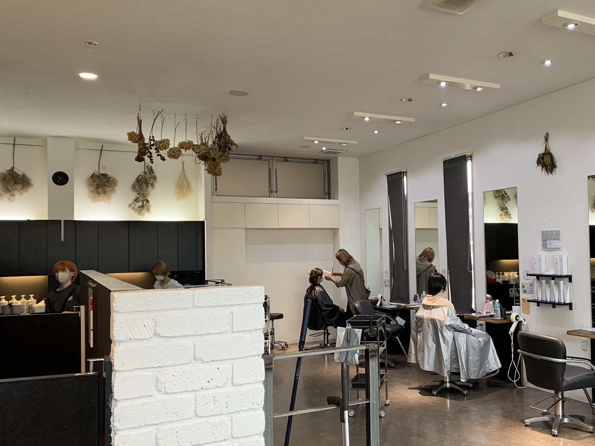 Belle hair extensionのサロン内観